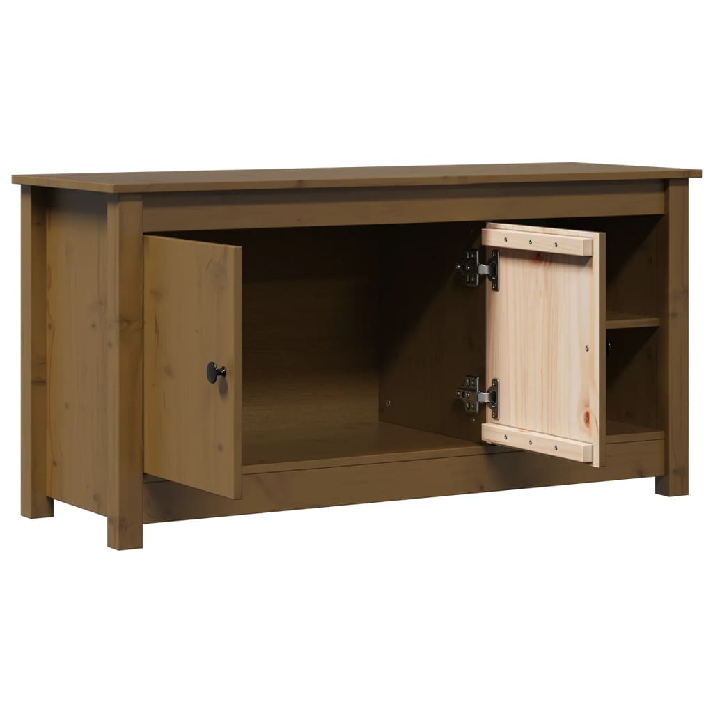 Tv Cabinet 103X36.5X52 Cm Solid Wood Pine