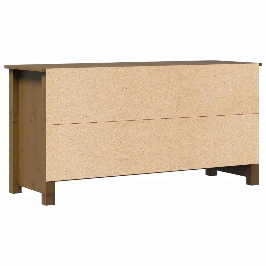 Tv Cabinet 103X36.5X52 Cm Solid Wood Pine