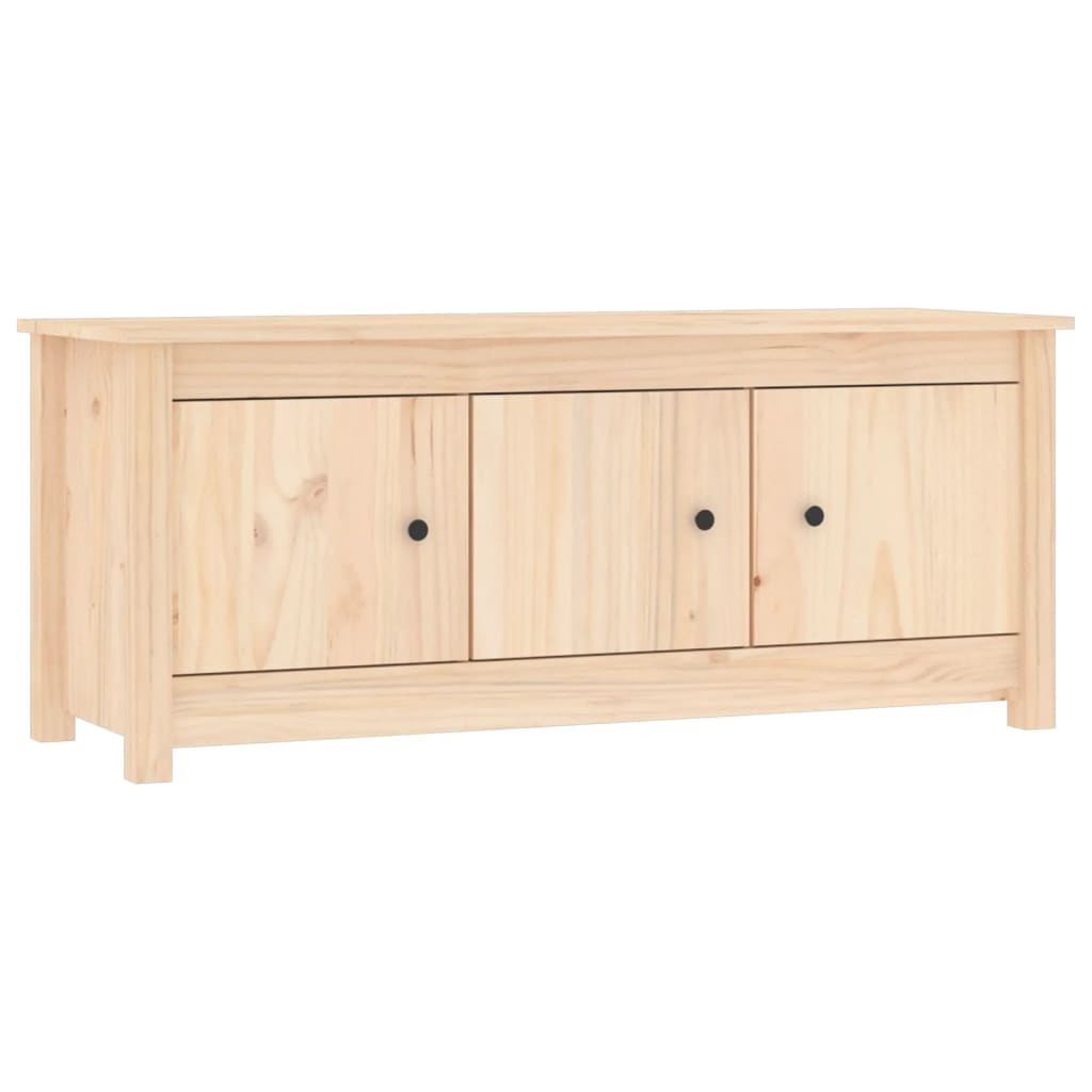 Shoe Cabinet 110X38X45.5 Cm Solid Wood Pine