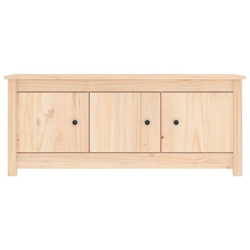 Shoe Cabinet 110X38X45.5 Cm Solid Wood Pine
