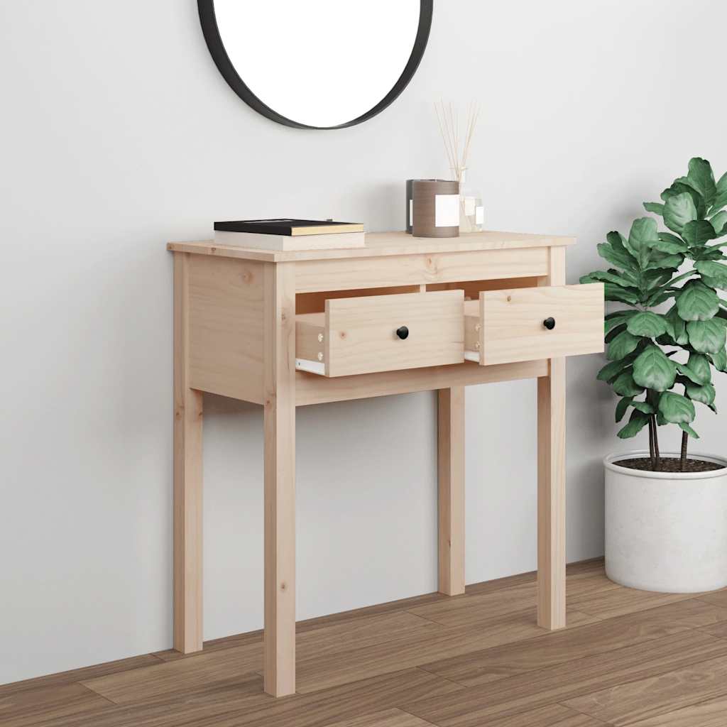Console Table 70X35X75 Cm Solid Wood Pine