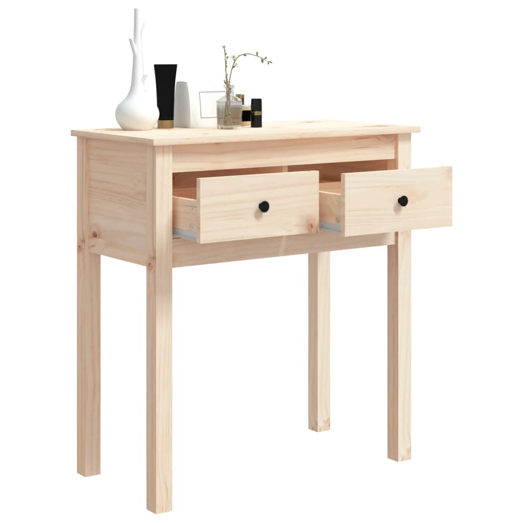 Console Table 70X35X75 Cm Solid Wood Pine
