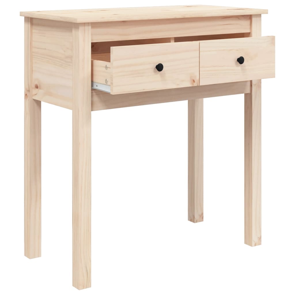 Console Table 70X35X75 Cm Solid Wood Pine