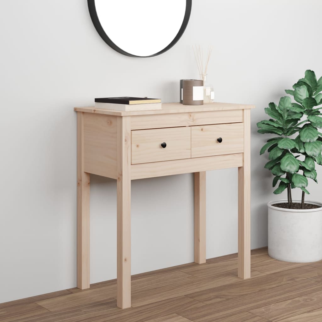 Console Table 70X35X75 Cm Solid Wood Pine