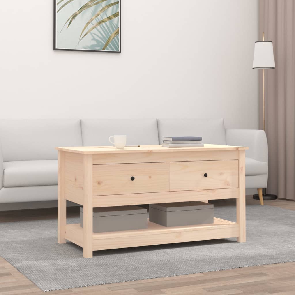 Coffee Table 102X49X55 Cm Solid Wood Pine