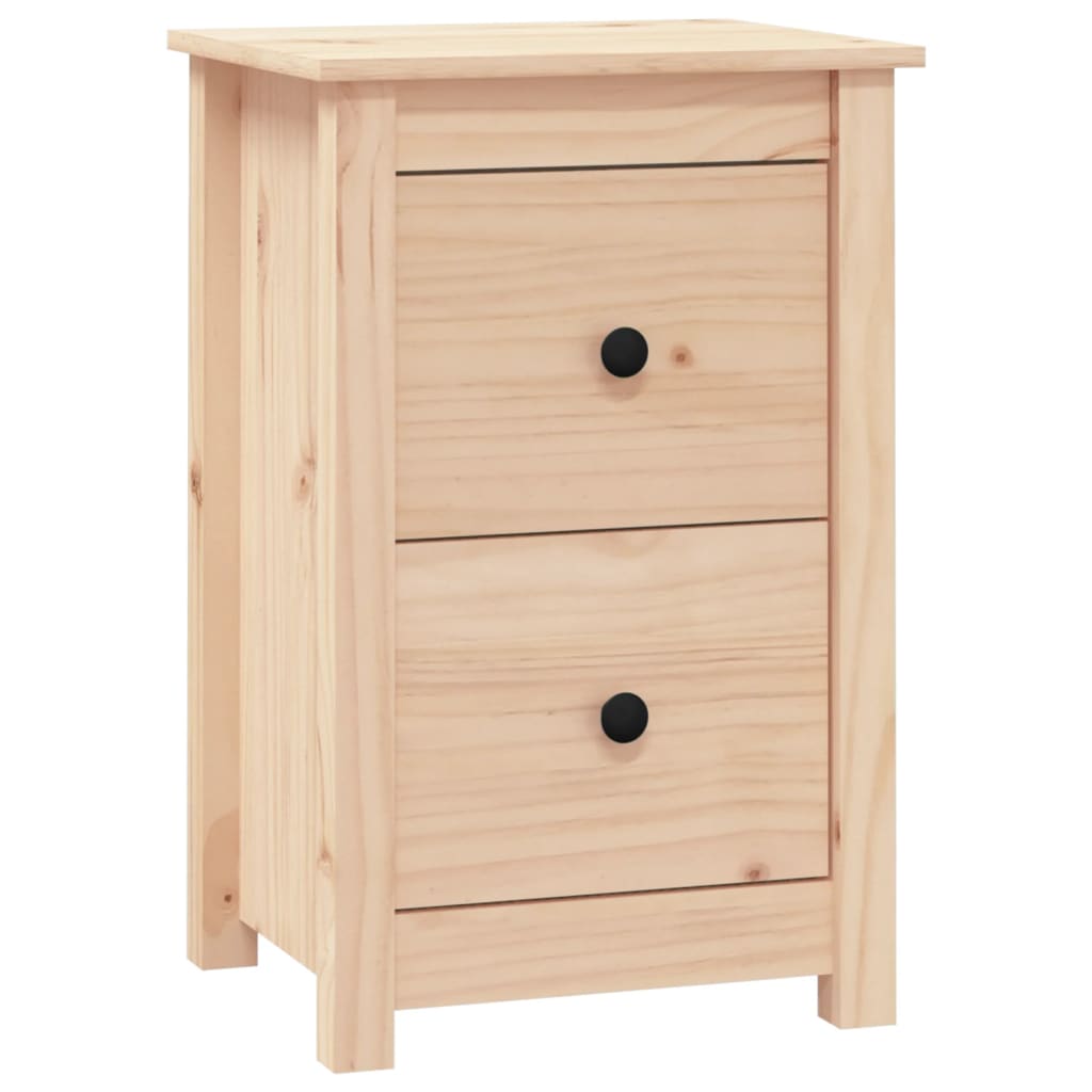 Bedside Cabinet 40X35X61.5 Cm Solid Wood Pine