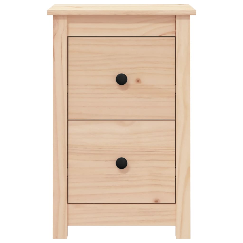 Bedside Cabinet 40X35X61.5 Cm Solid Wood Pine