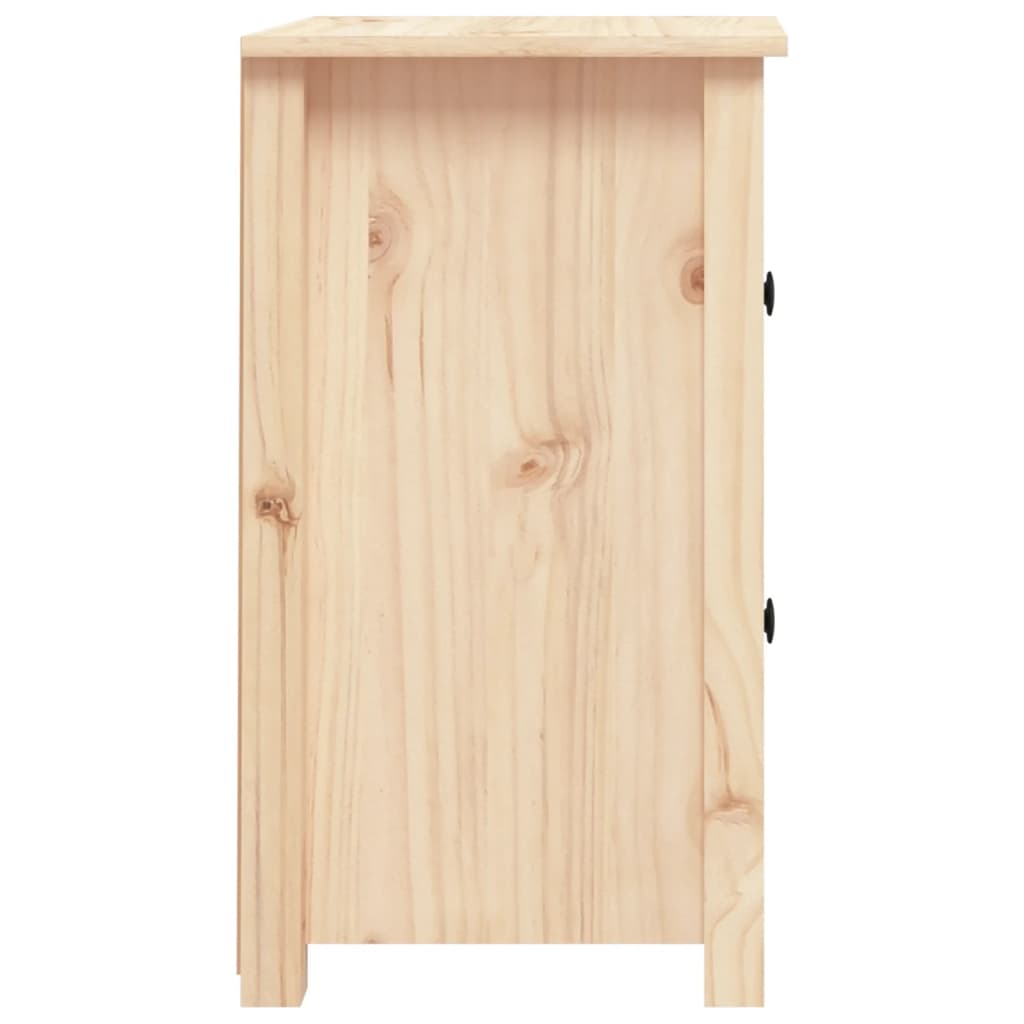 Bedside Cabinet 40X35X61.5 Cm Solid Wood Pine