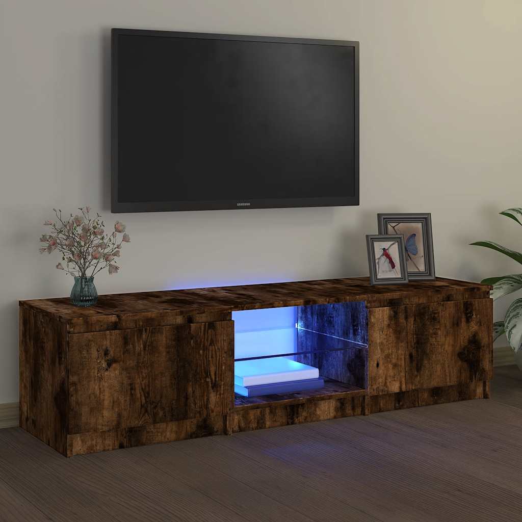 Tv Cabinet With Led Lights 120X30X35.5 Cm