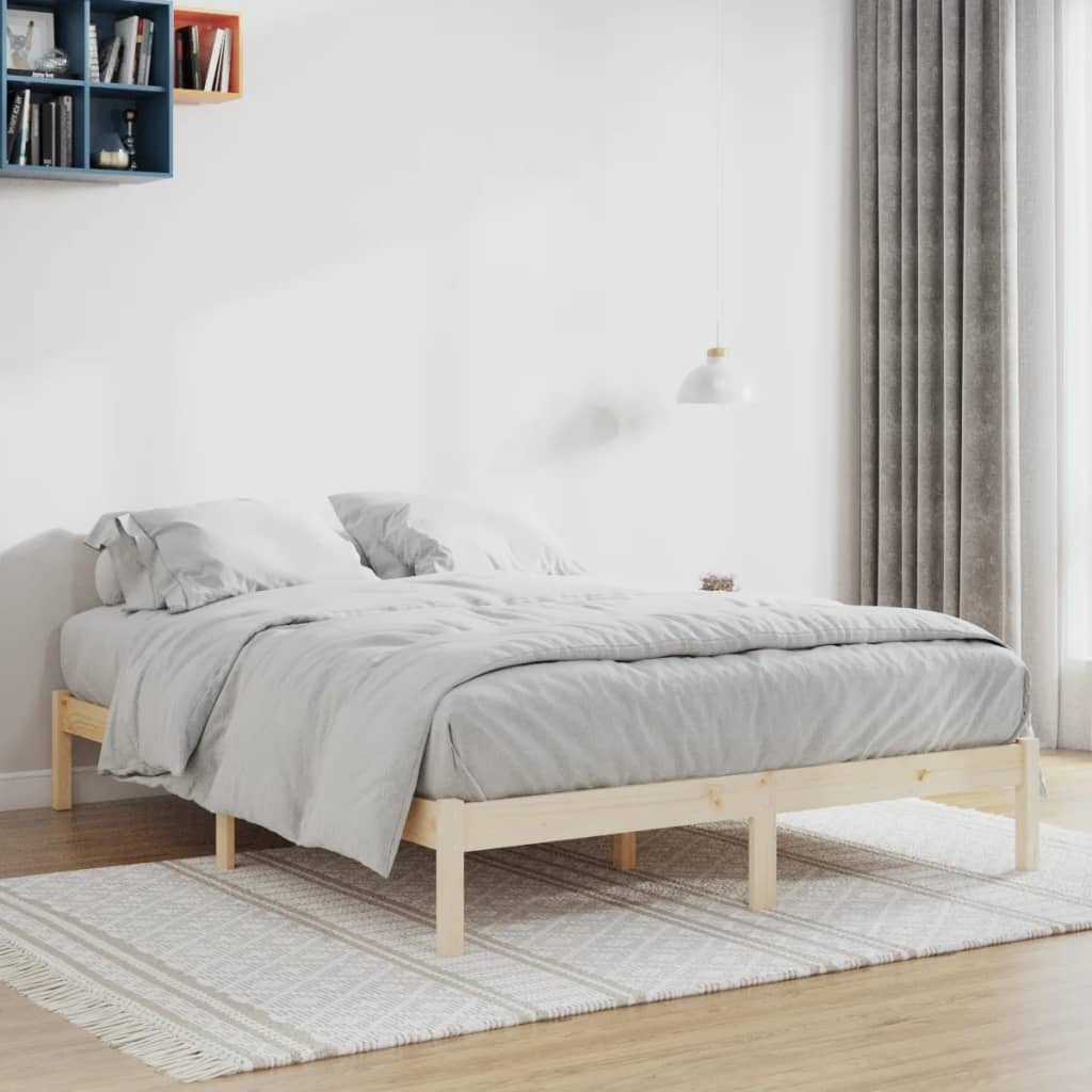 810005 Bed Frame Without Mattress Solid Wood