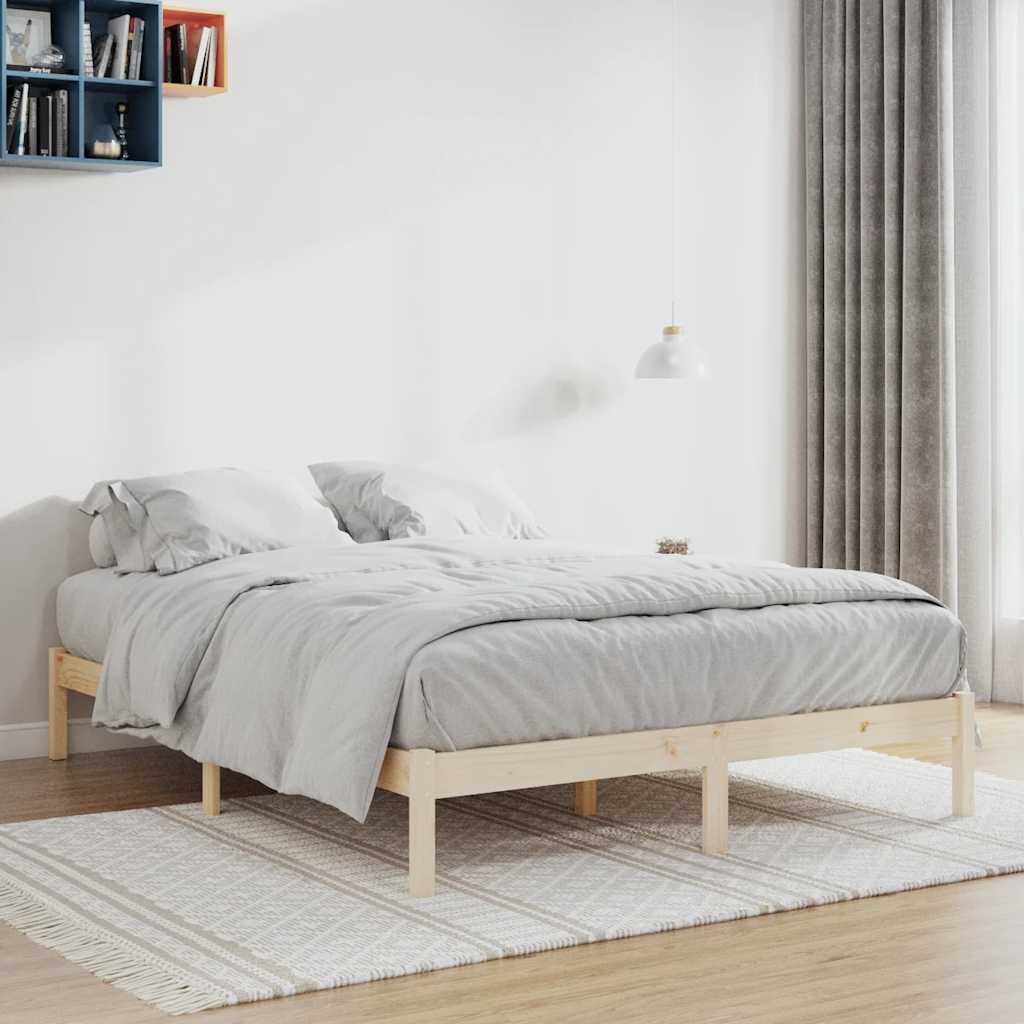 810005 Bed Frame Without Mattress Solid Wood