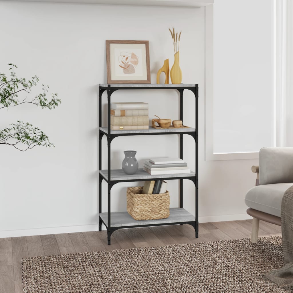 Book Cabinet 40X33X Engineered Wood And Steel