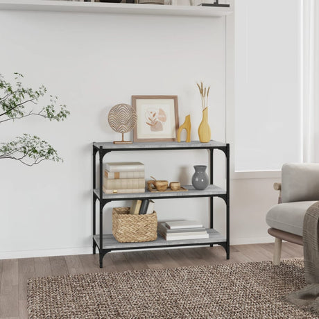 Book Cabinet 40X33X Engineered Wood And Steel