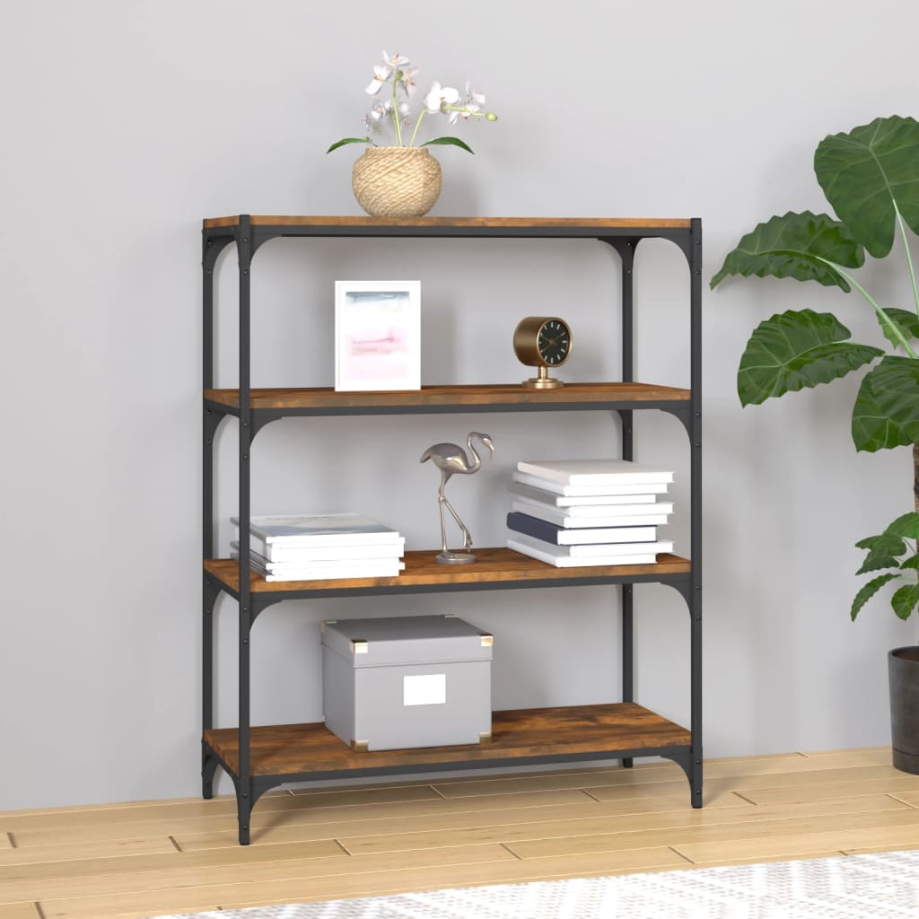 Book Cabinet 40X33X Engineered Wood And Steel