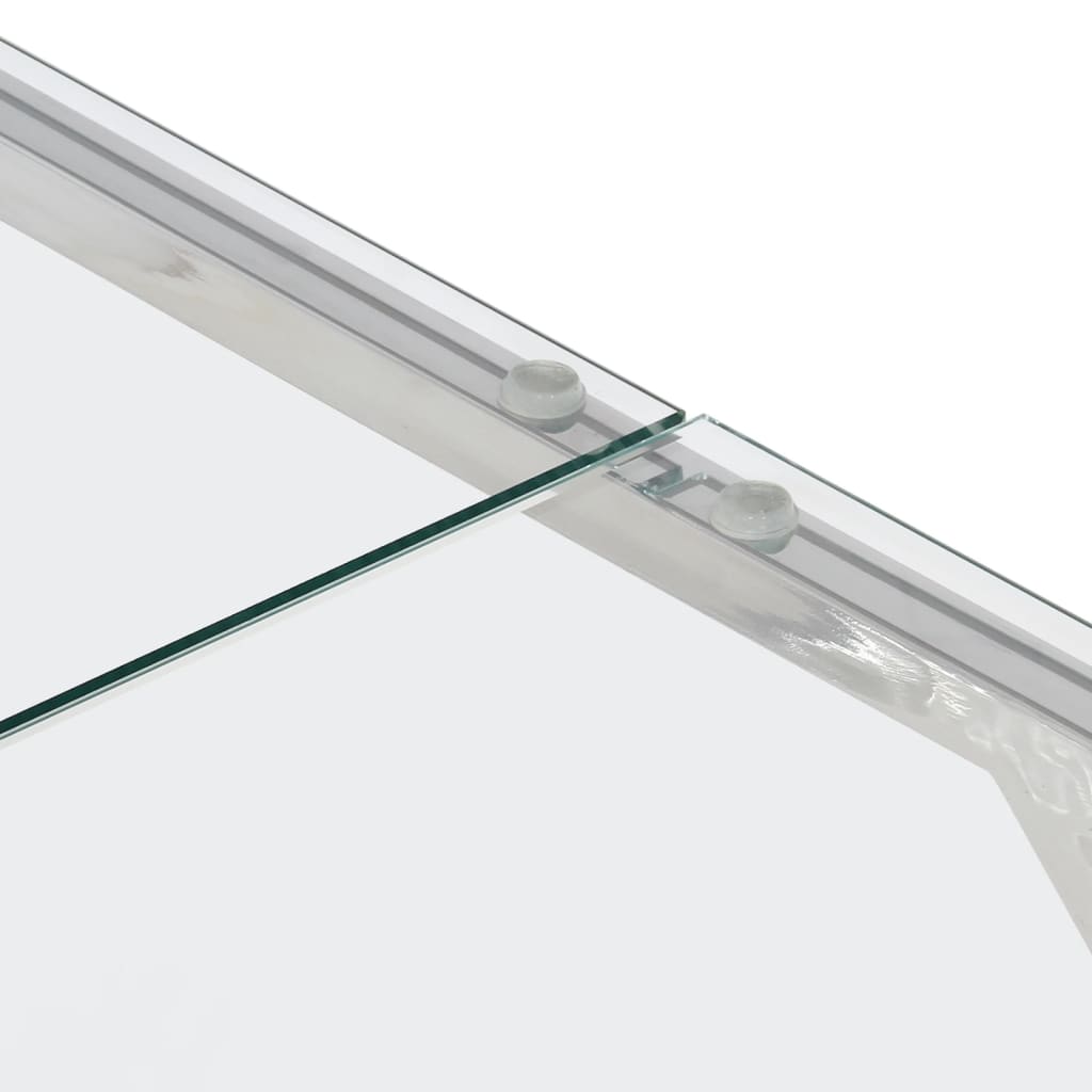 Coffee Table Stainless Steel And Tempered