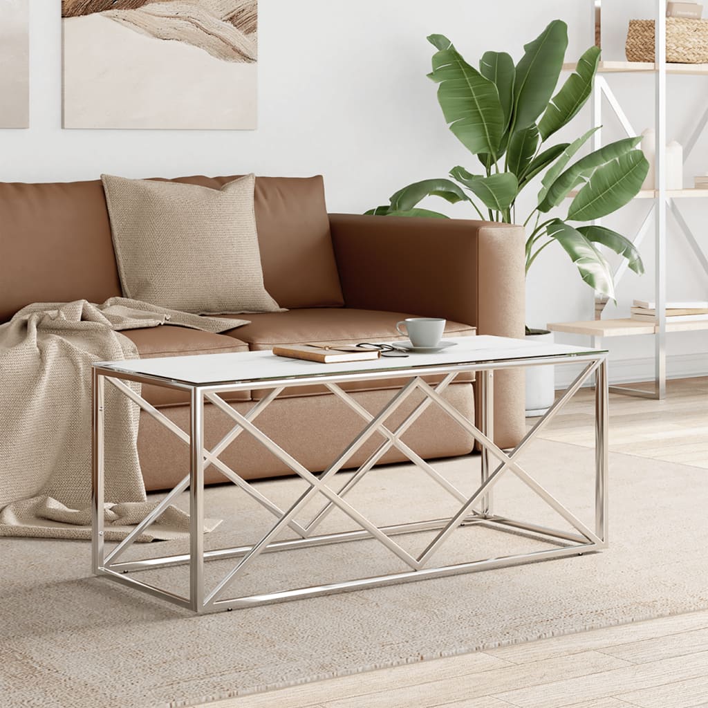 Coffee Table 110X45X45 Cm Stainless Steel And