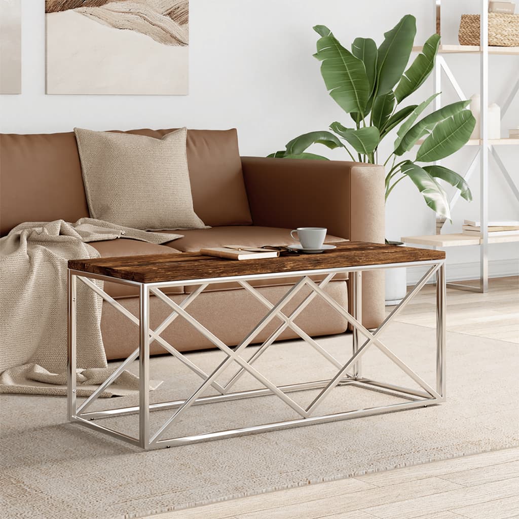 Coffee Table 110X45X45 Cm Stainless Steel And