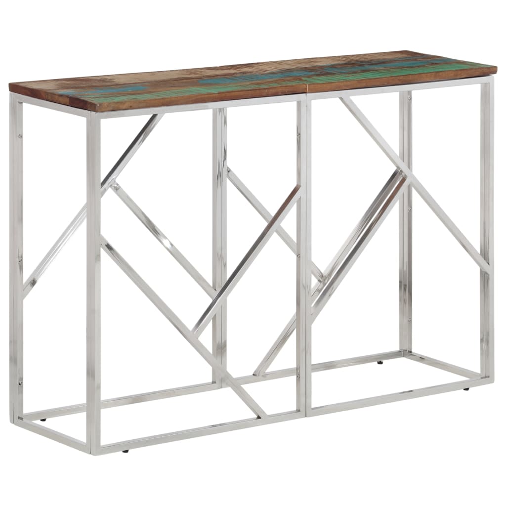 Console Table Stainless Steel And Tempered