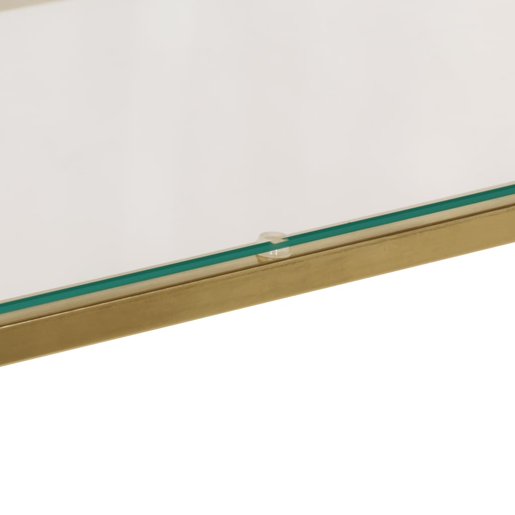 Console Table Stainless Steel And Tempered