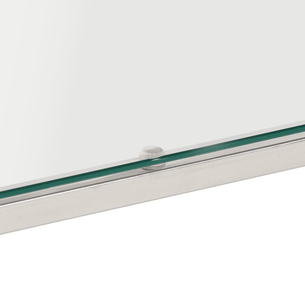 Coffee Table Stainless Steel And Tempered