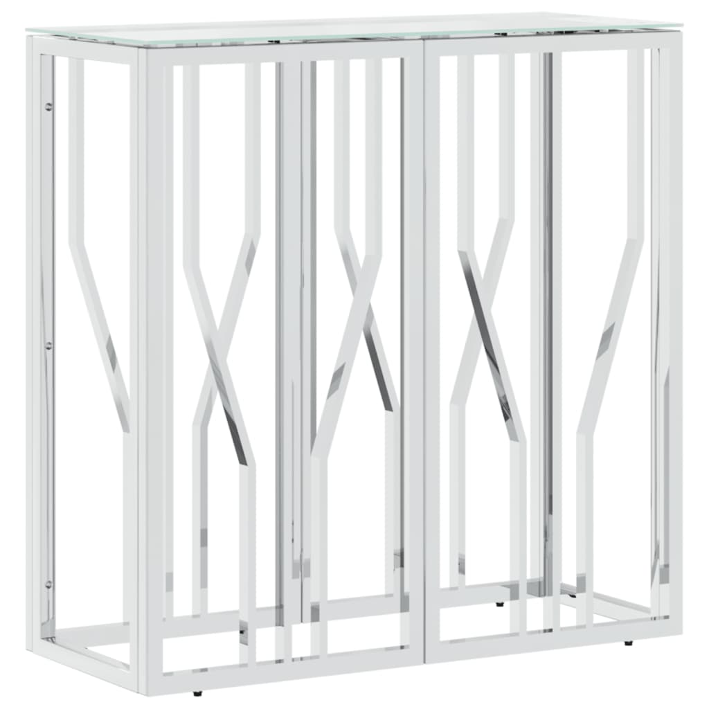 Console Table 70X30X70 Cm Stainless Steel And
