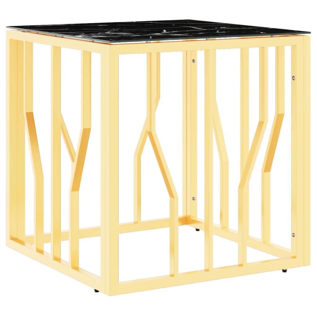 Coffee Table Gold 50X50X50 Cm Stainless Steel And
