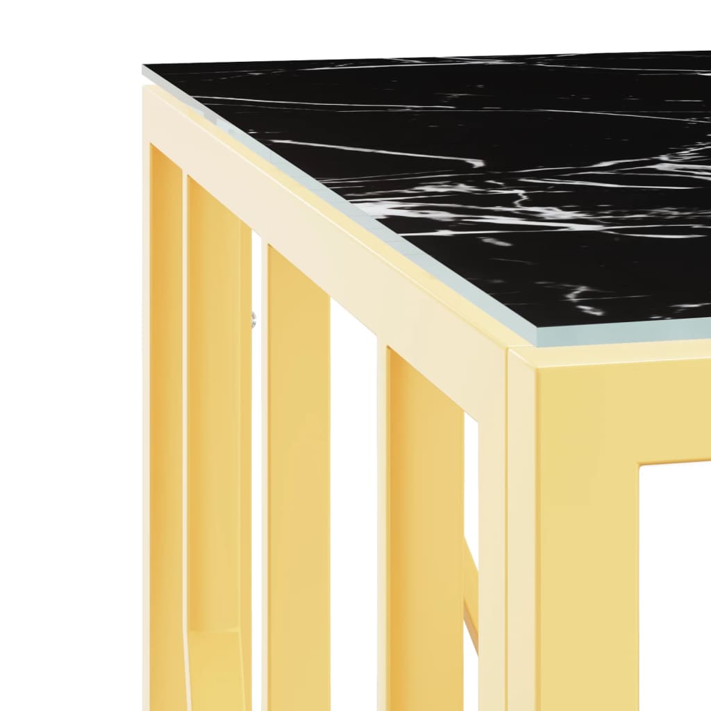 Coffee Table Gold 50X50X50 Cm Stainless Steel And
