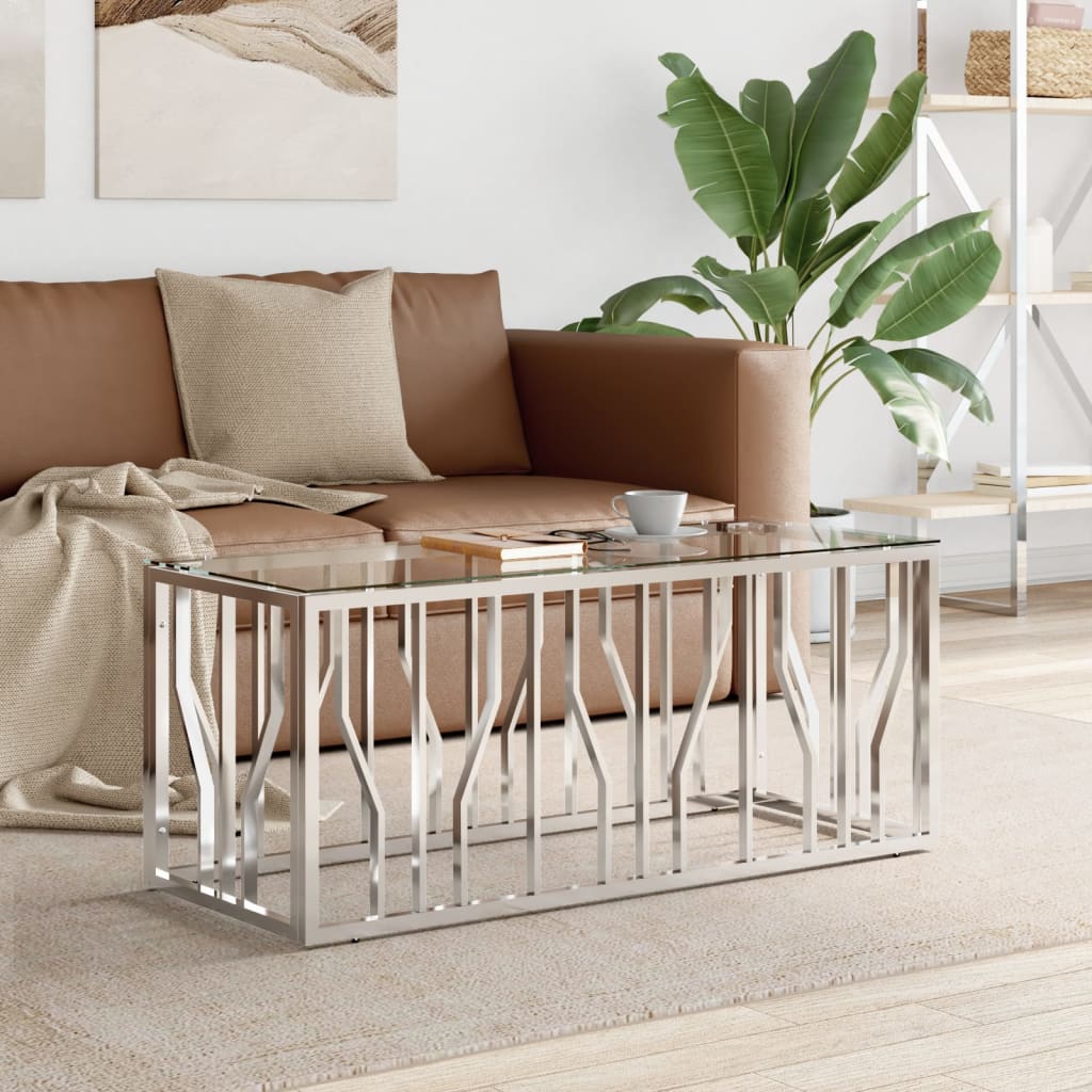 Coffee Table 110X45X45 Cm Stainless Steel And