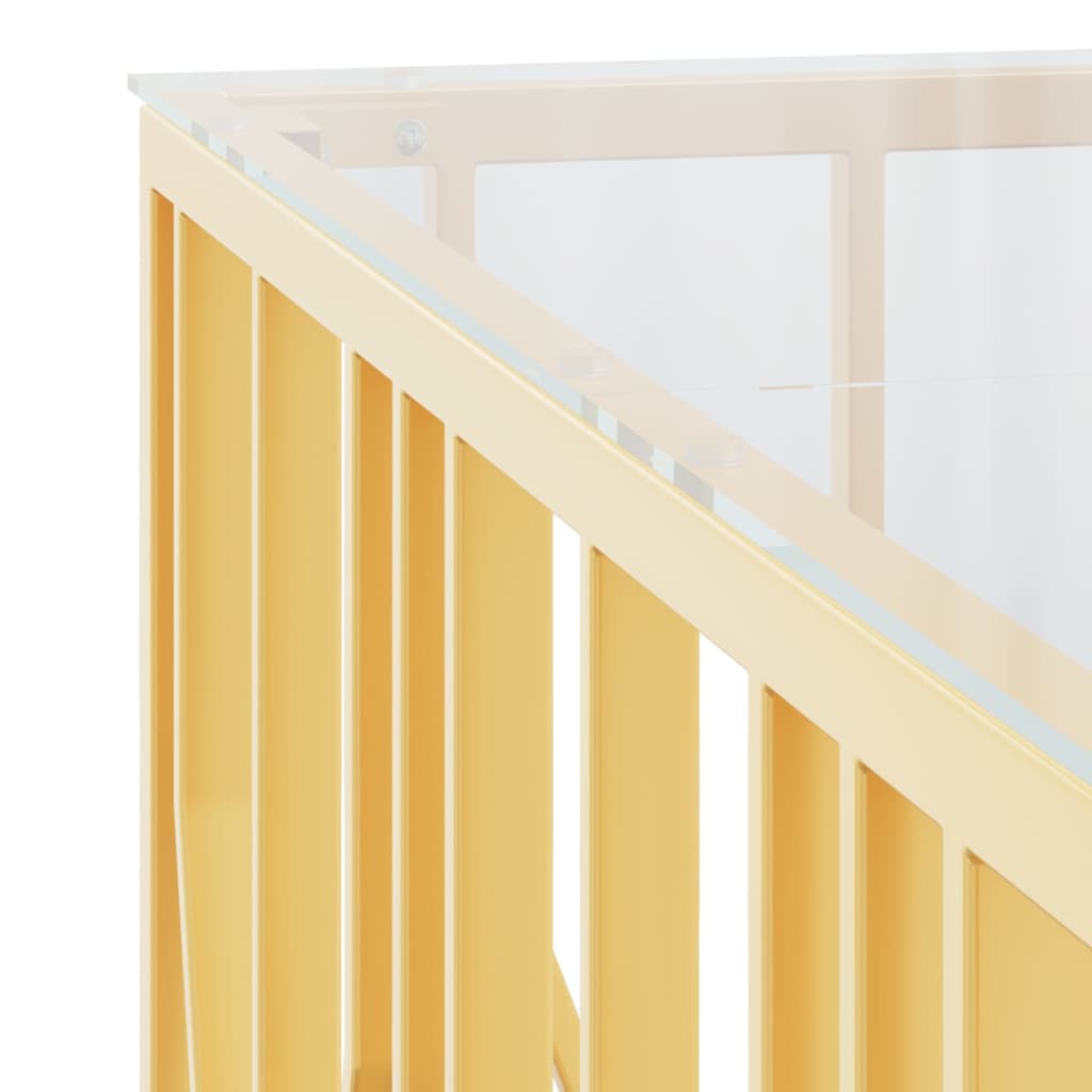 Coffee Table 100X100X50 Cm Stainless Steel And