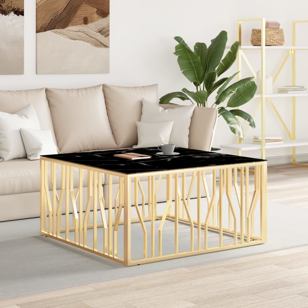 Coffee Table 100X100X50 Cm Stainless Steel And