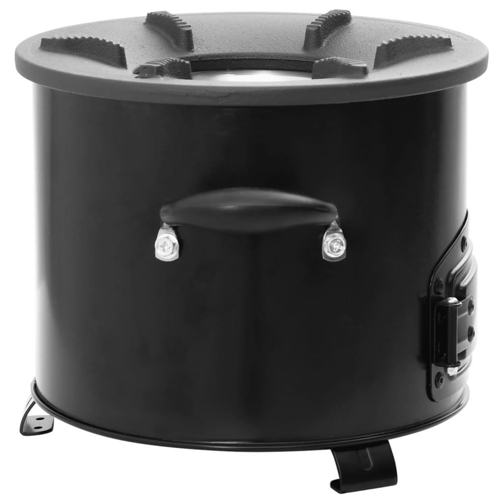 Camping Wood Stove Black 36X26X22.5 Cm Metal