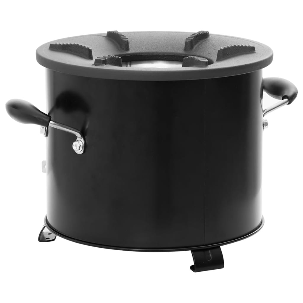 Camping Wood Stove Black 36X26X22.5 Cm Metal