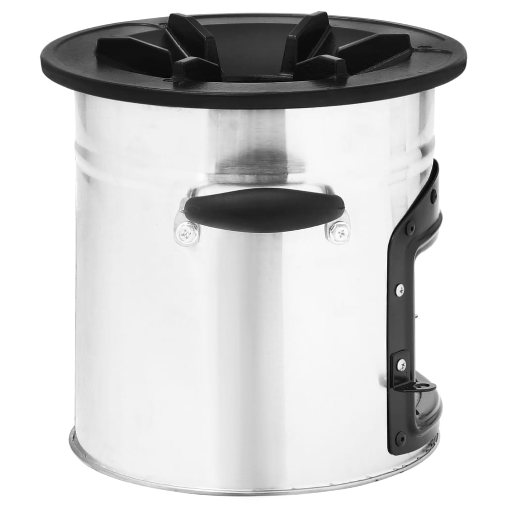 Camping Wood Stove Silver 45.5X33X25.5 Cm Stainless Steel