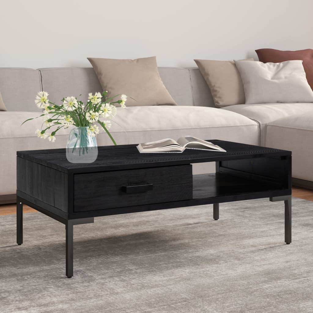 Coffee Table 90X50X35 Cm Solid Pinewood
