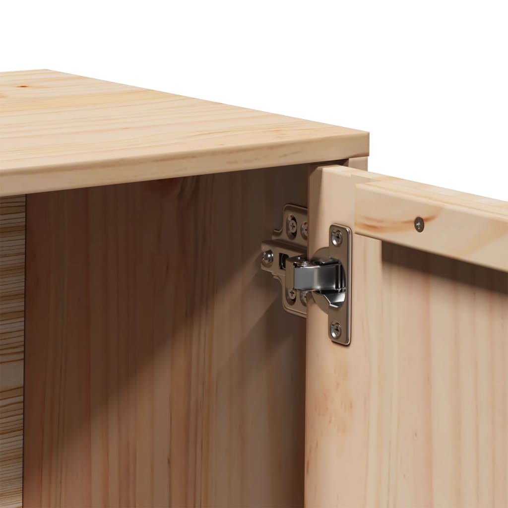 Tv Cabinet 80X34X40 Cm Solid Wood Pine