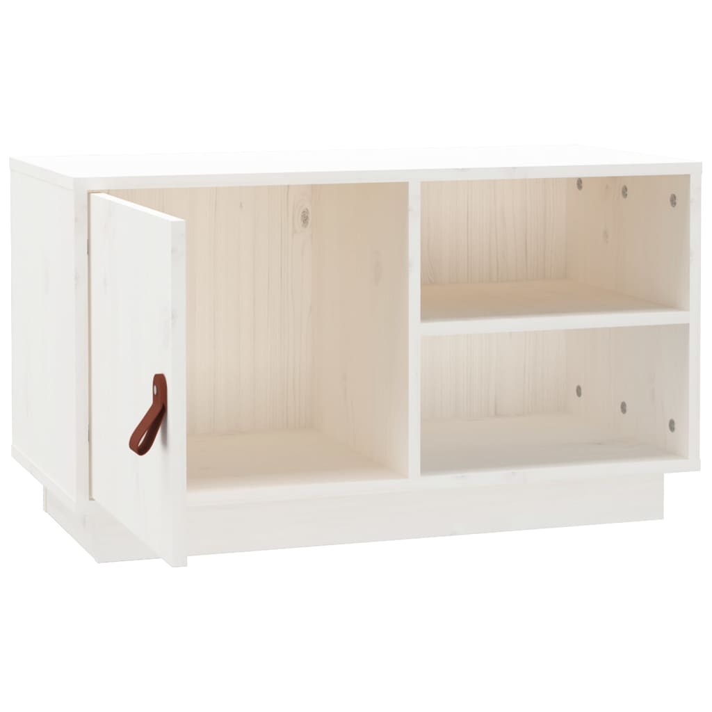 Tv Cabinet 70X34X40 Cm Solid Wood Pine