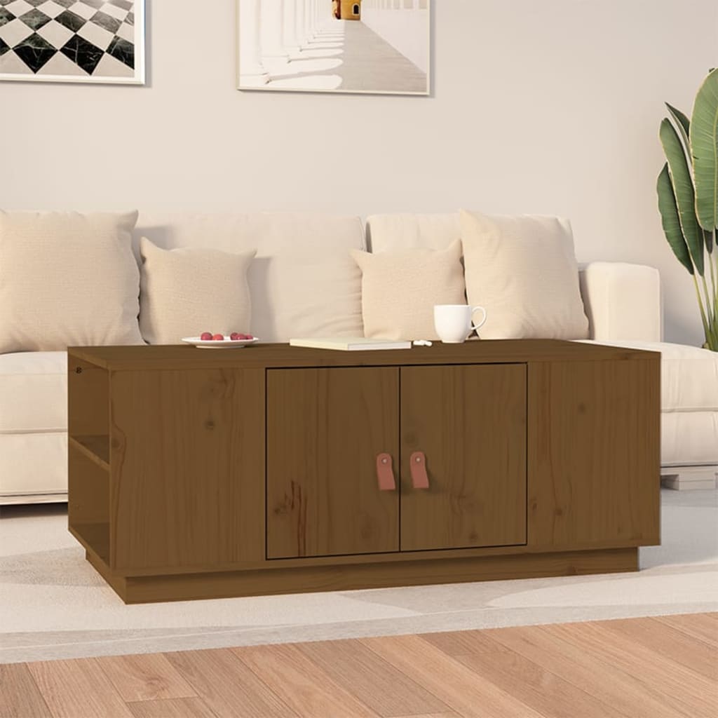 Coffee Table 100X50X41 Cm Solid Wood Pine