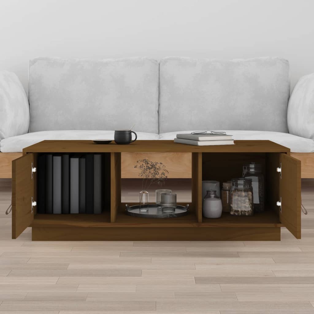 Coffee Table 100X50X35 Cm Solid Wood Pine