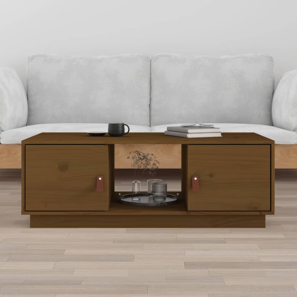 Coffee Table 100X50X35 Cm Solid Wood Pine