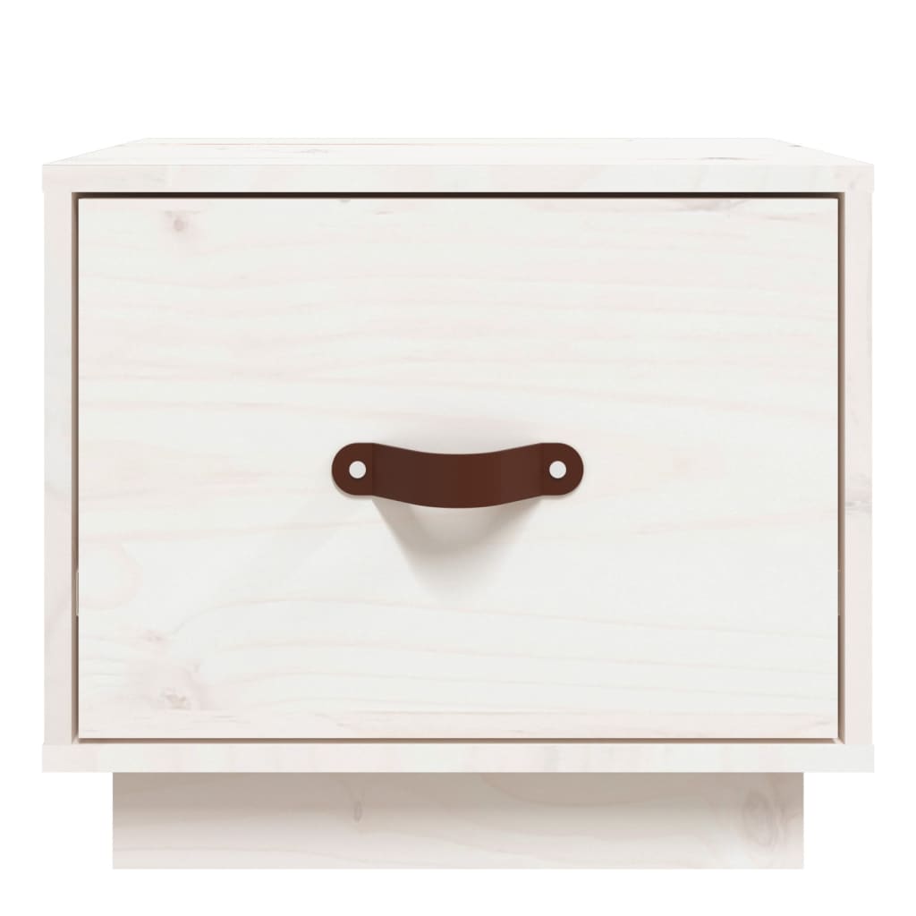 Bedside Cabinet 40X34X35 Cm Solid Wood Pine