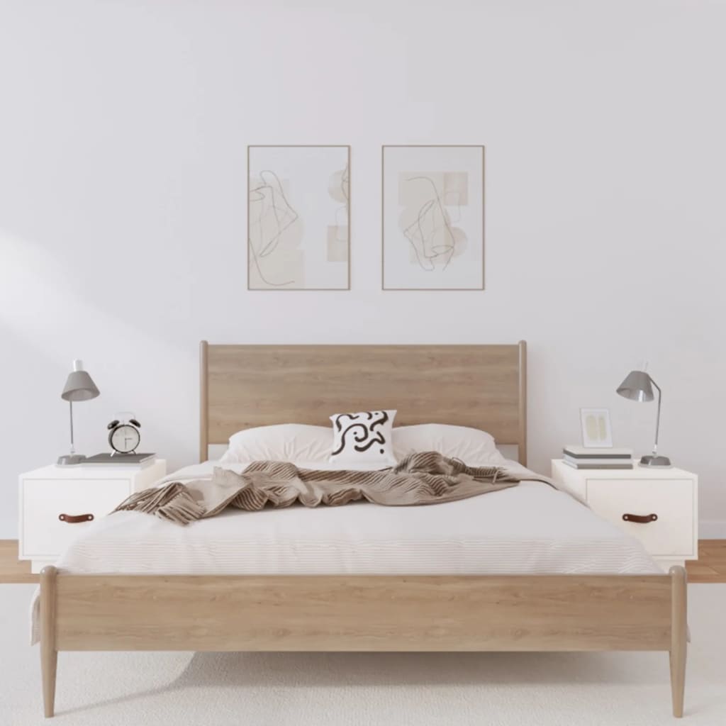 Bedside Cabinet 40X34X35 Cm Solid Wood Pine