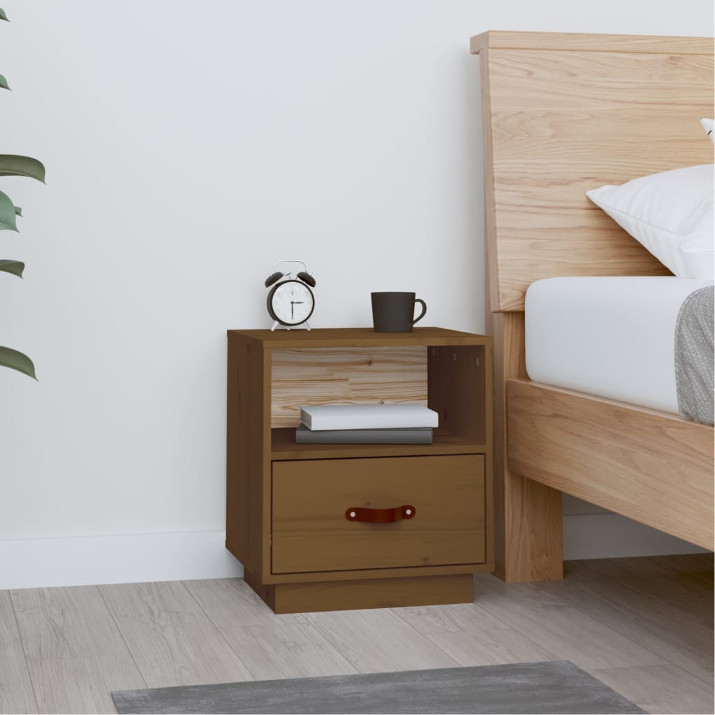 Bedside Cabinets 2 Pcs 40X34X45 Cm Solid Wood Pine