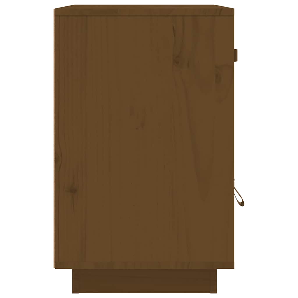 Bedside Cabinet 40X34X55 Cm Solid Wood Pine