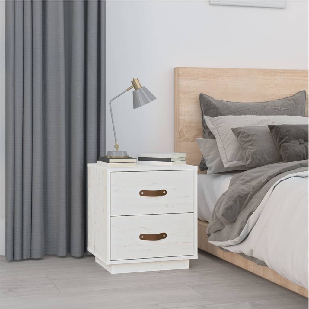 Bedside Cabinets 2 Pcs 40X34X45 Cm Solid Wood Pine