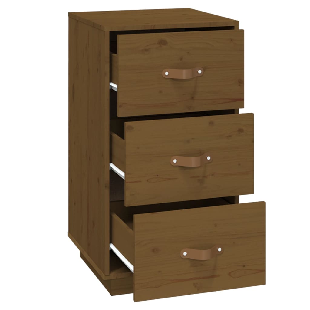 Bedside Cabinet 40X40X75 Cm Solid Wood Pine