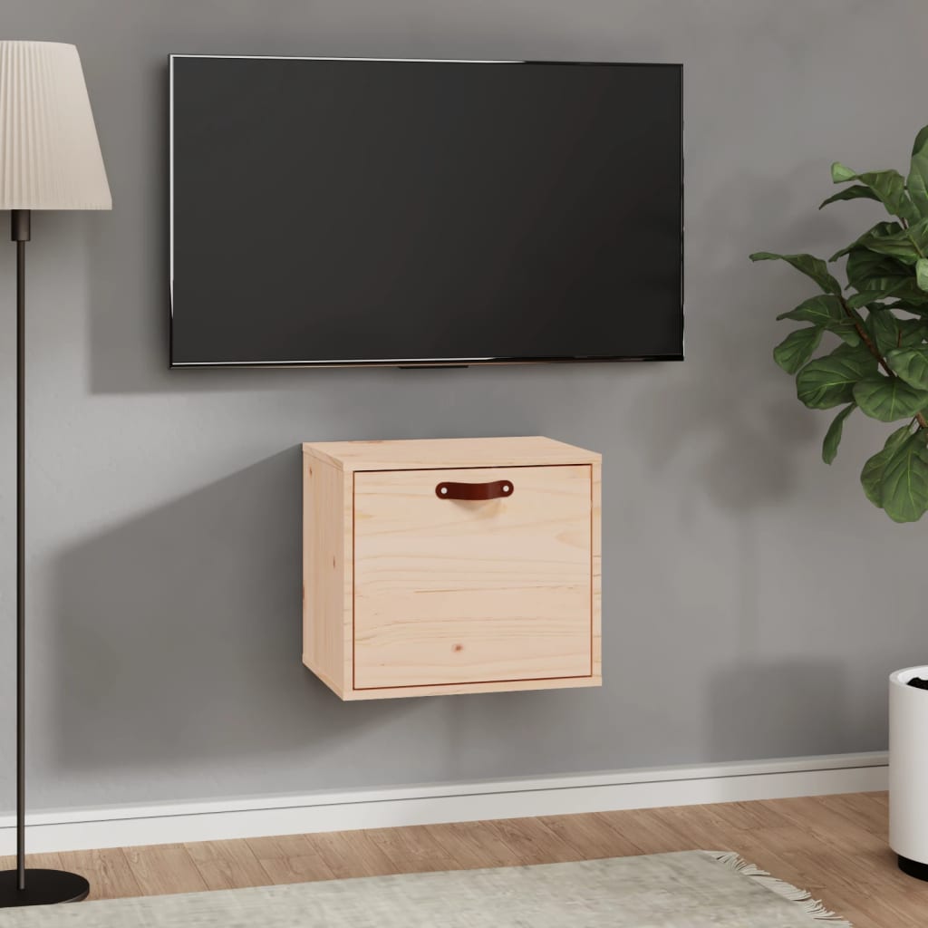 Wall Cabinet 40X30X35 Cm Solid Wood Pine