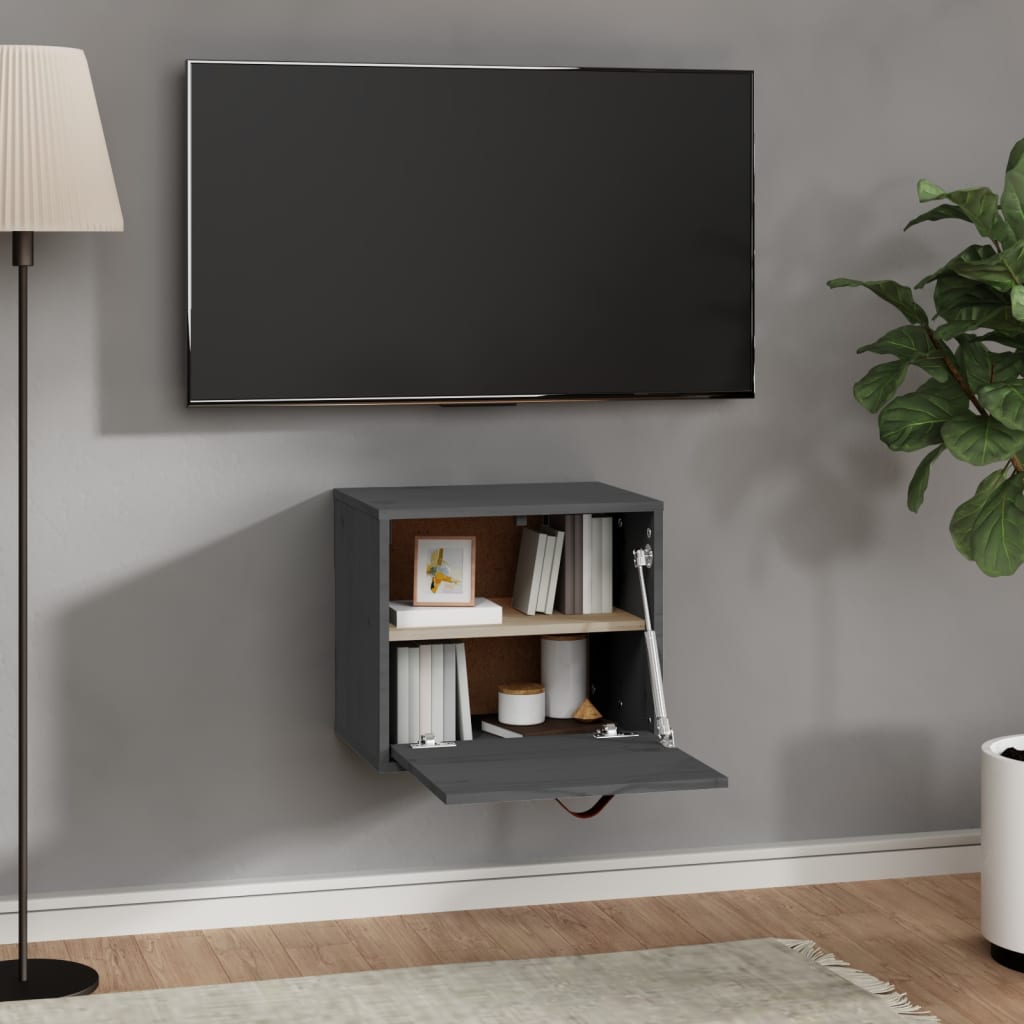 Wall Cabinet 40X30X35 Cm Solid Wood Pine