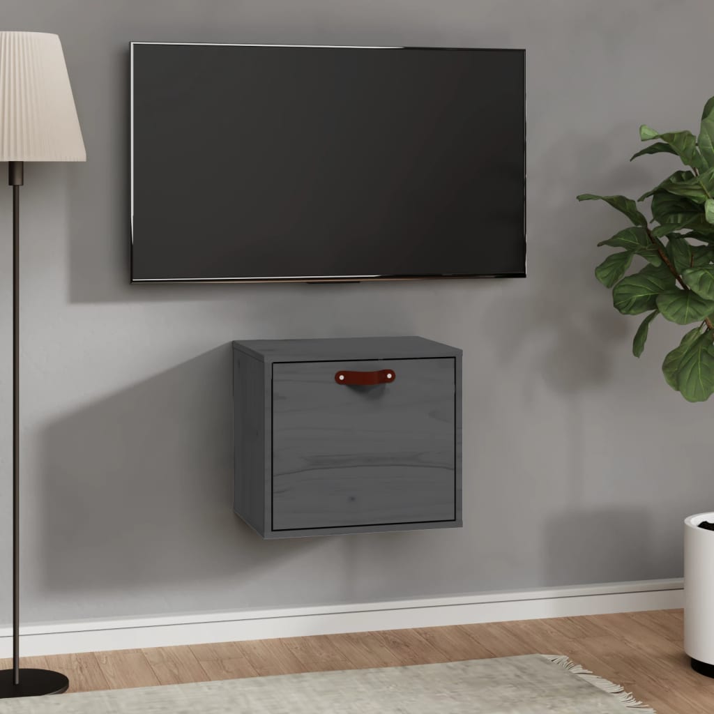 Wall Cabinet 40X30X35 Cm Solid Wood Pine