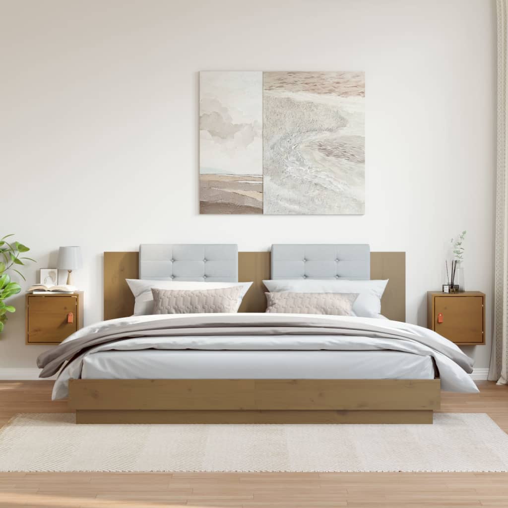 Wall Cabinet 31.5X30X30 Cm Solid Wood Pine