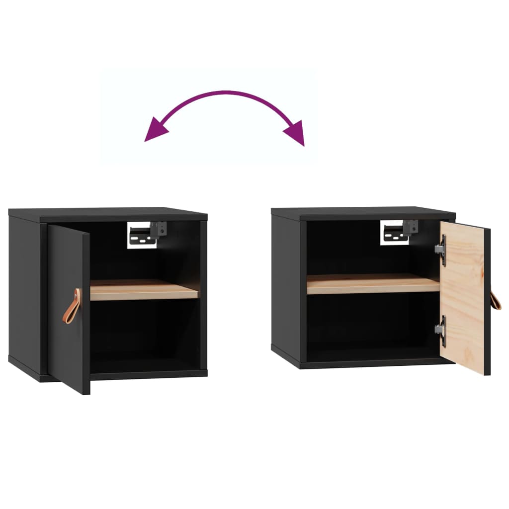 Wall Cabinet 31.5X30X30 Cm Solid Wood Pine